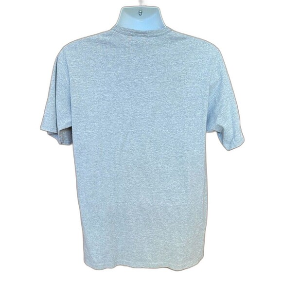 Champion Men's Vintage 90s Script Spell Out Logo Gray T-shirt Size Large - Picture 2 of 5